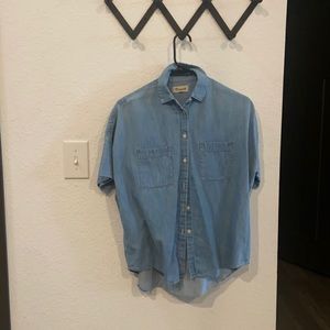 Madewell oversized chambray shirt